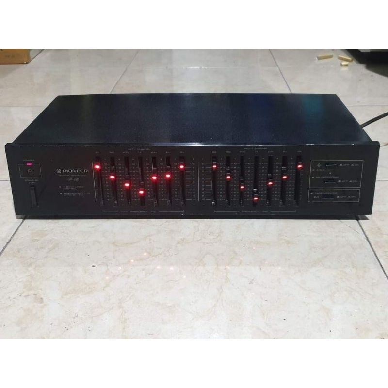 Equalizer rumahan pioneer gr560 vintage made in japan