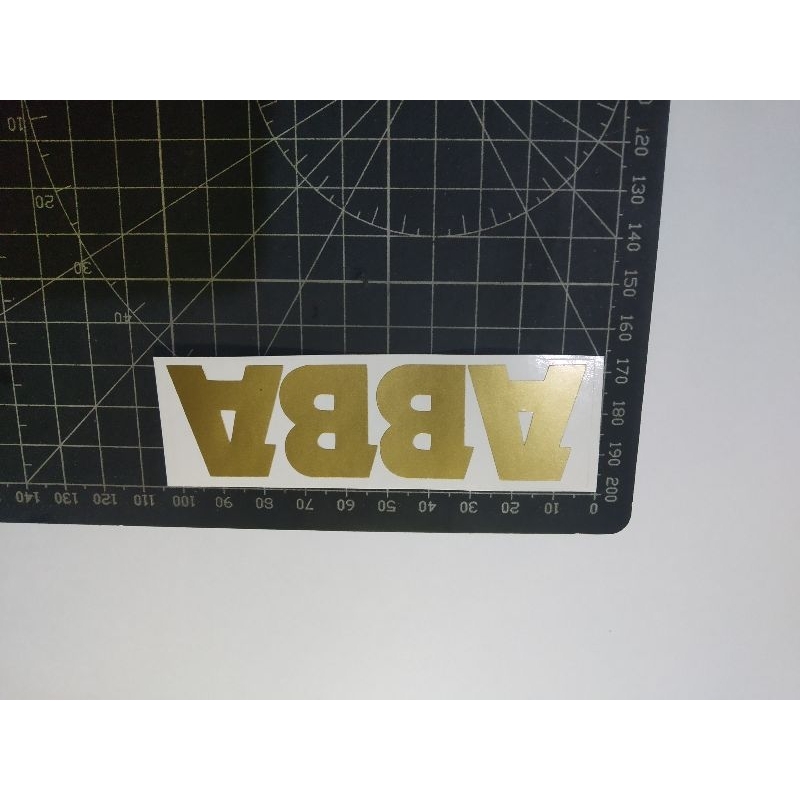 

cutting stiker abba