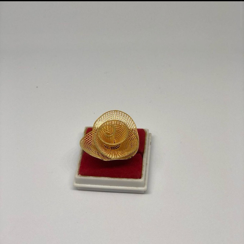 CINCIN EMAS ASLI MODEL BUNGA KENDARIAN