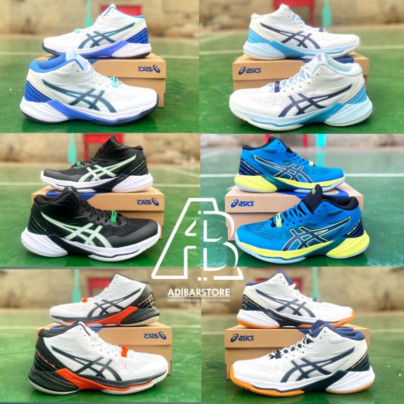 Sepatu Voli Pria dan Wanita  SKY ELITE FF TOKYO Promo Terlaris Free kaos kaki Sepatu Volly Outsole K