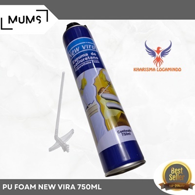 New Vira Lem PU Sealant FOAM Spray 750ml Busa Polyurethane Foam KLP