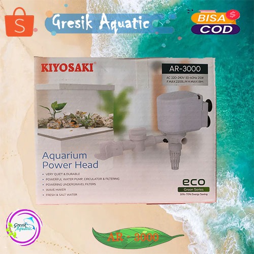 Pompa Air Kiyosaki AR 3000 - Pompa Celup / Water Pump Akuarium / Kolam