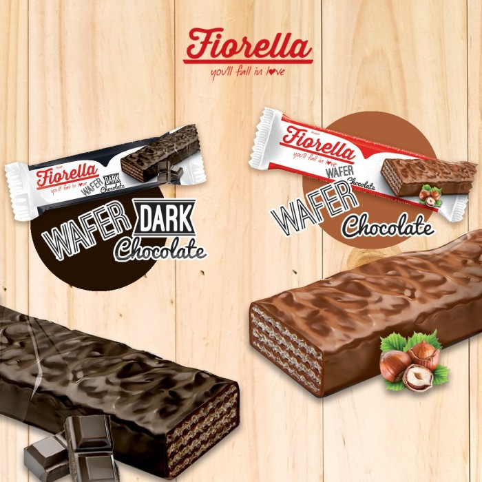 

.Snack import | Eceran Fiorella Wafer Choco Hazelnut, Dark choco 26 gr ( ds bgr )