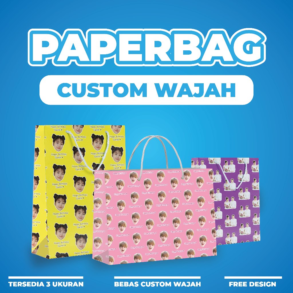 

Paperbag Kado Custom Muka Paperbag Tebal Premium Glossy