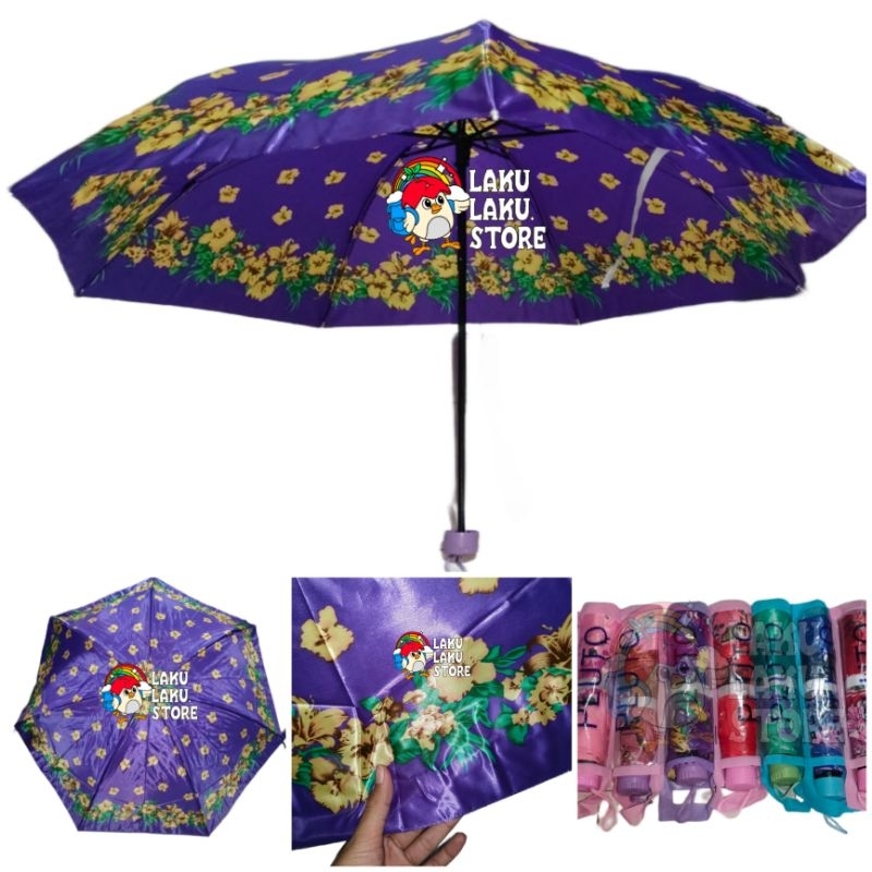 PAYUNG LIPAT 3/ PAYUNG TEKUK/ PAYUNG LIPAT MOTIF BUNGA/ PAYUNG HAMPERS