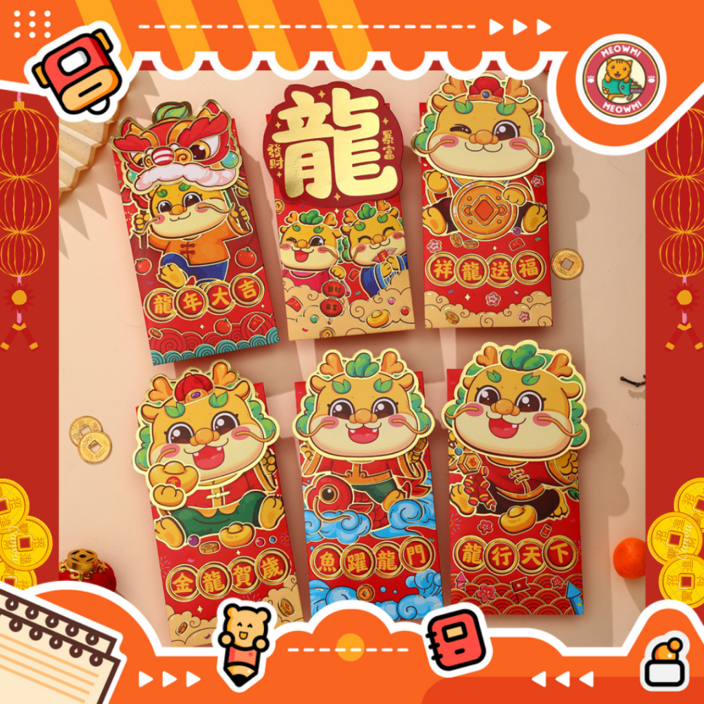 

Angpao Imlek 2024 Tahun Naga Kepala Naga Potongan Pop Out Amplop Merah SS0003