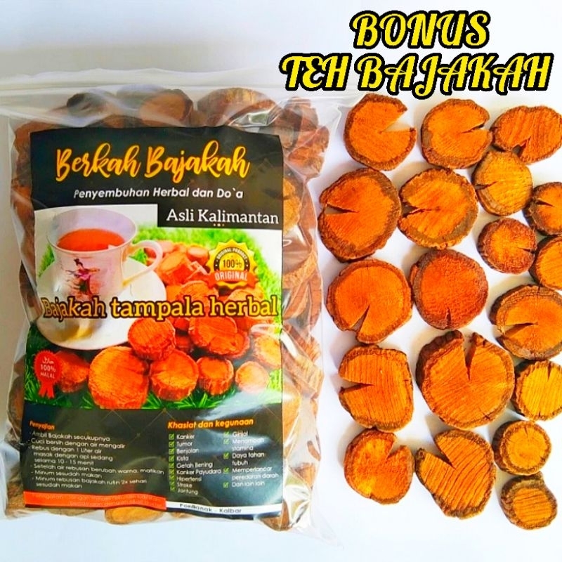 akar kayu bajakah tampala super kalimantan 1kg - bonus 10 pcs teh celup bajakah merah