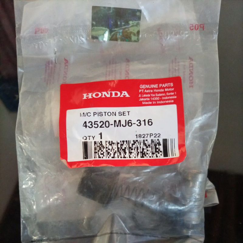 43520-MJ6-315 43520-MJ6-316 PISTON SET MASTER CYLINDER
