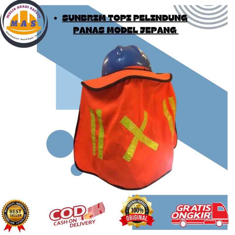 SUNBRIM / TOPI Pelindung Panas Model Jepang / SAFETY SUNBRIM PROYEK