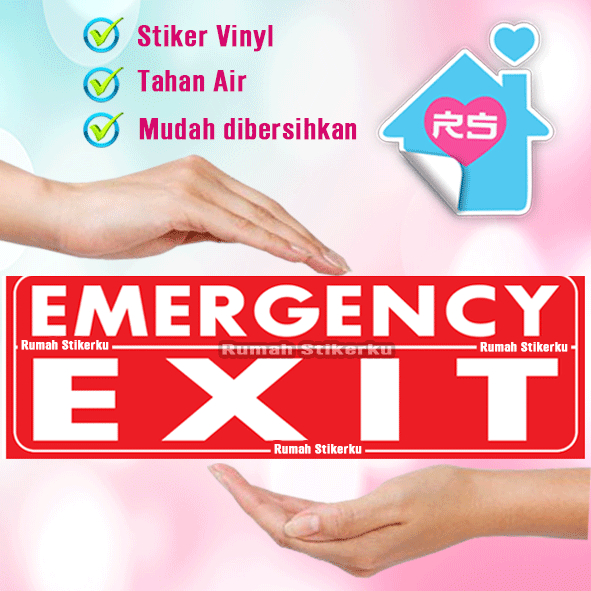 

Stiker EMERGENCY EXIT