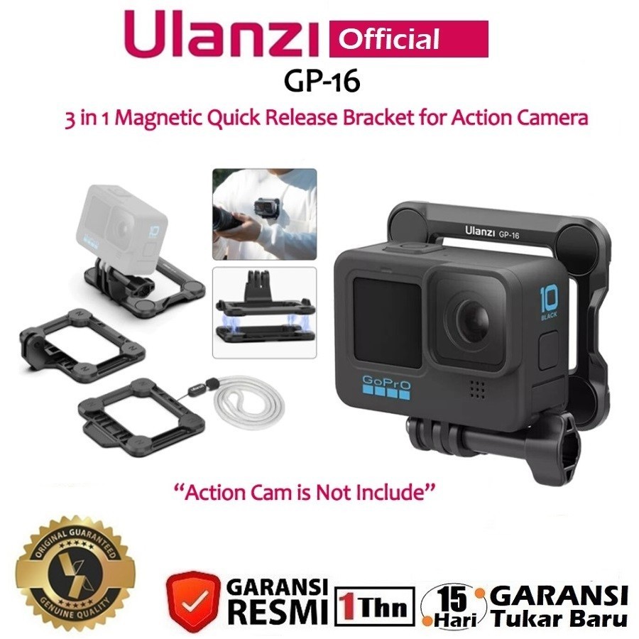Ulanzi GP-16 3 in 1 Magnetic Quick Release Bracket for Action Camera