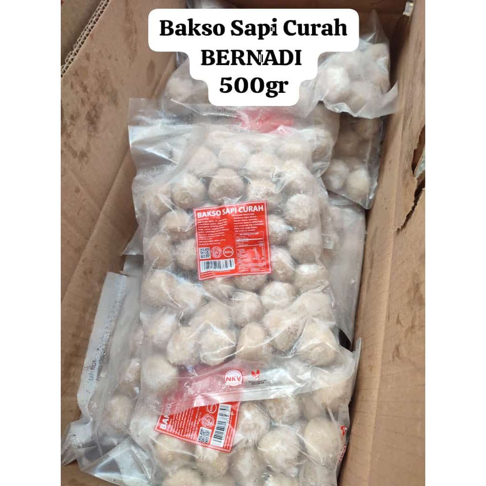 

Bakso sapi curah Bernardi 500gr