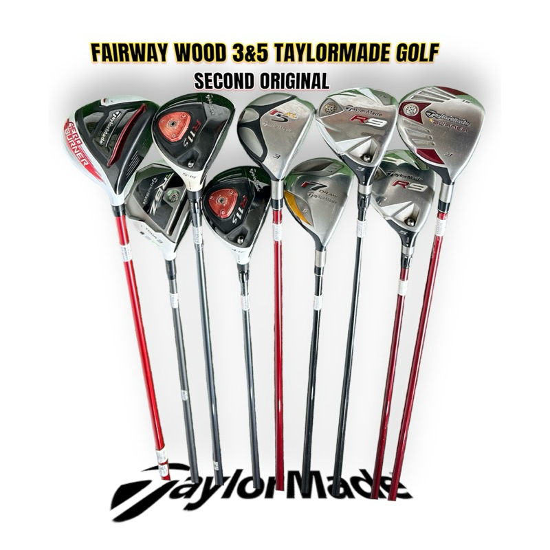 Stick Golf Fairway Wood 3 & Wood 5 Taylormade Golf Second Original - Stick Golf Wood 3 & Wood 5