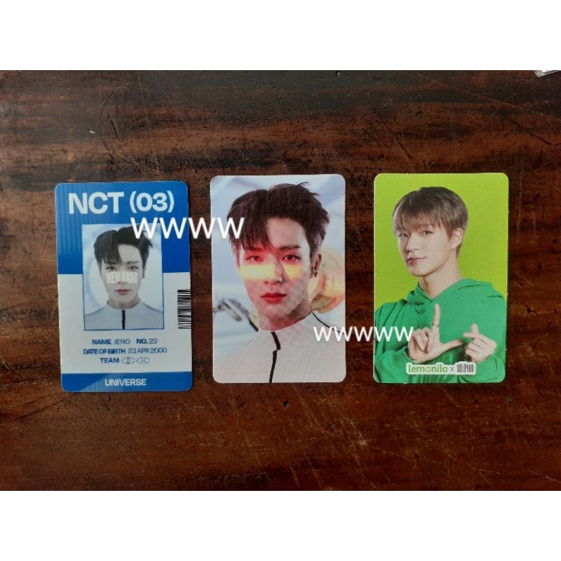 Official PC NCT Jeno ID Card Universe PC Concept PC Lemonilo