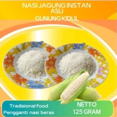 

NASI JAGUNG PUTIH INSTAN/BERAS JAGUNG PUTIH/AMPOK JAGUNG 125GR