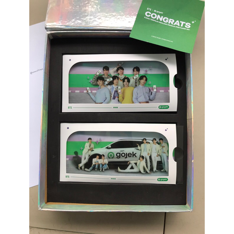 BTS X GOJEK OFFICIAL MERCHANDISE POSTCARD