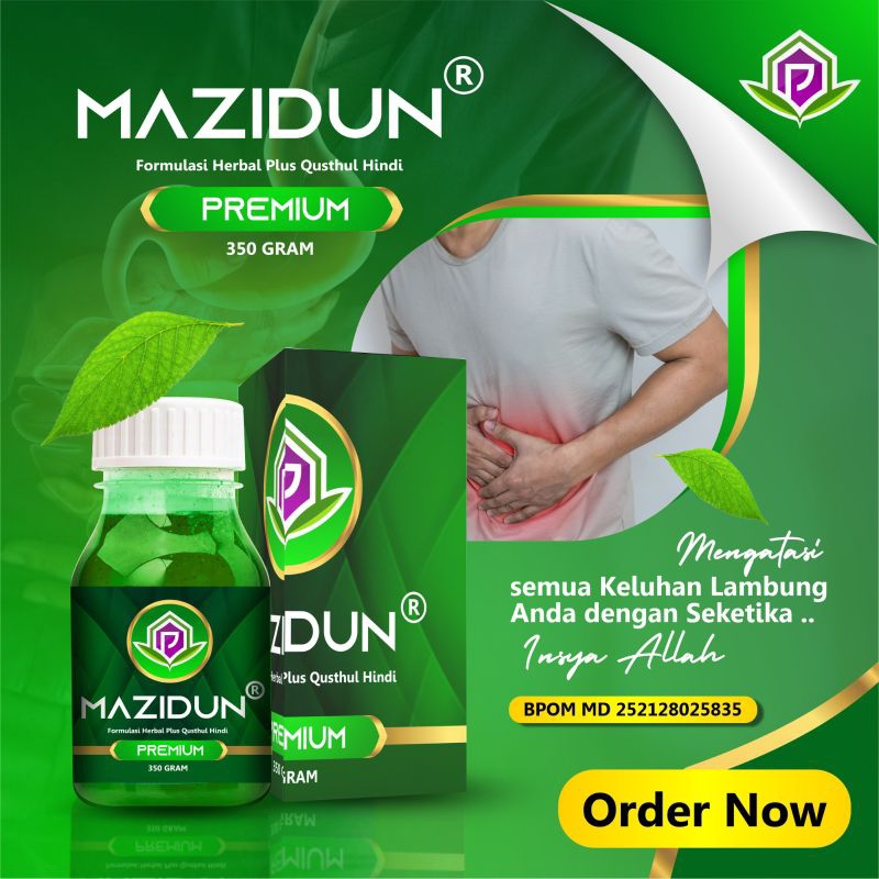 

MADU HERBAL LAMBUNG MAZIDUN FORMULASI HERBAL PLUS QUSTHUL HINDI 350 GR BPOM