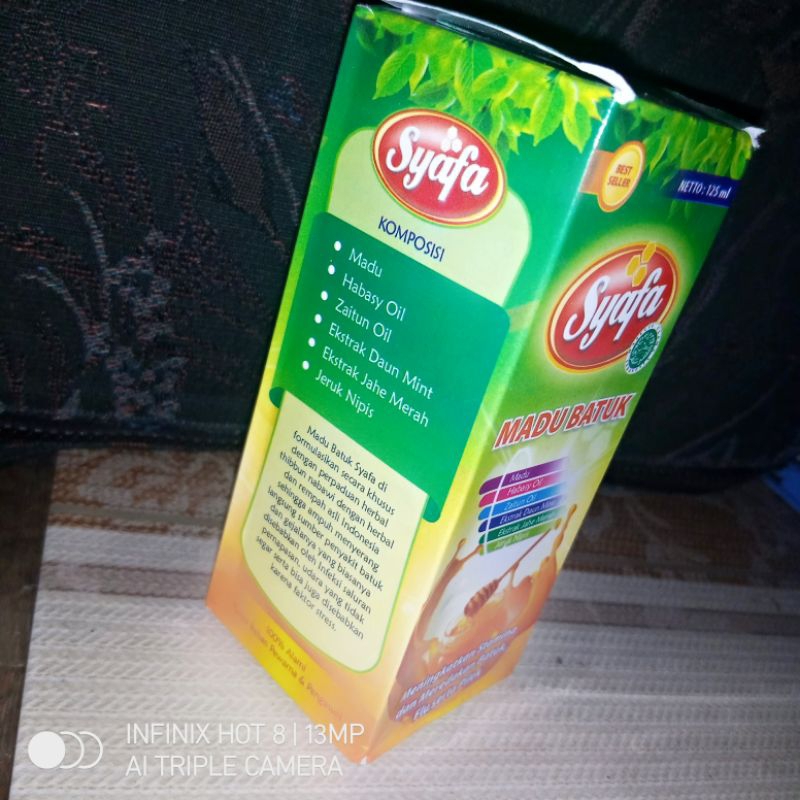 

SYAFA Madu batuk untuk anak berbau mint rasa herbal murah