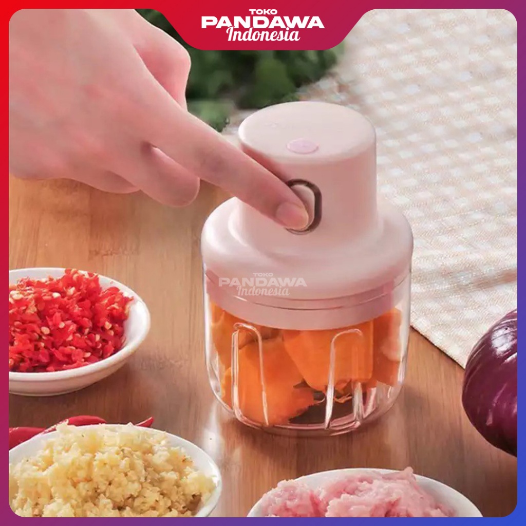 [PANDAWA] Mini Chopper Blender / Blender Portable Electrik Tanpa Kabel