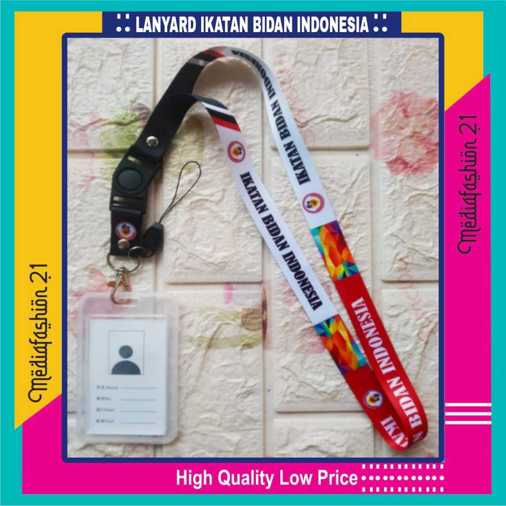 

Lanyard Tali Gantungan ID Card IKATAN BIDAN INDONESIA Free Strap Gantungan HP/Flashdisk