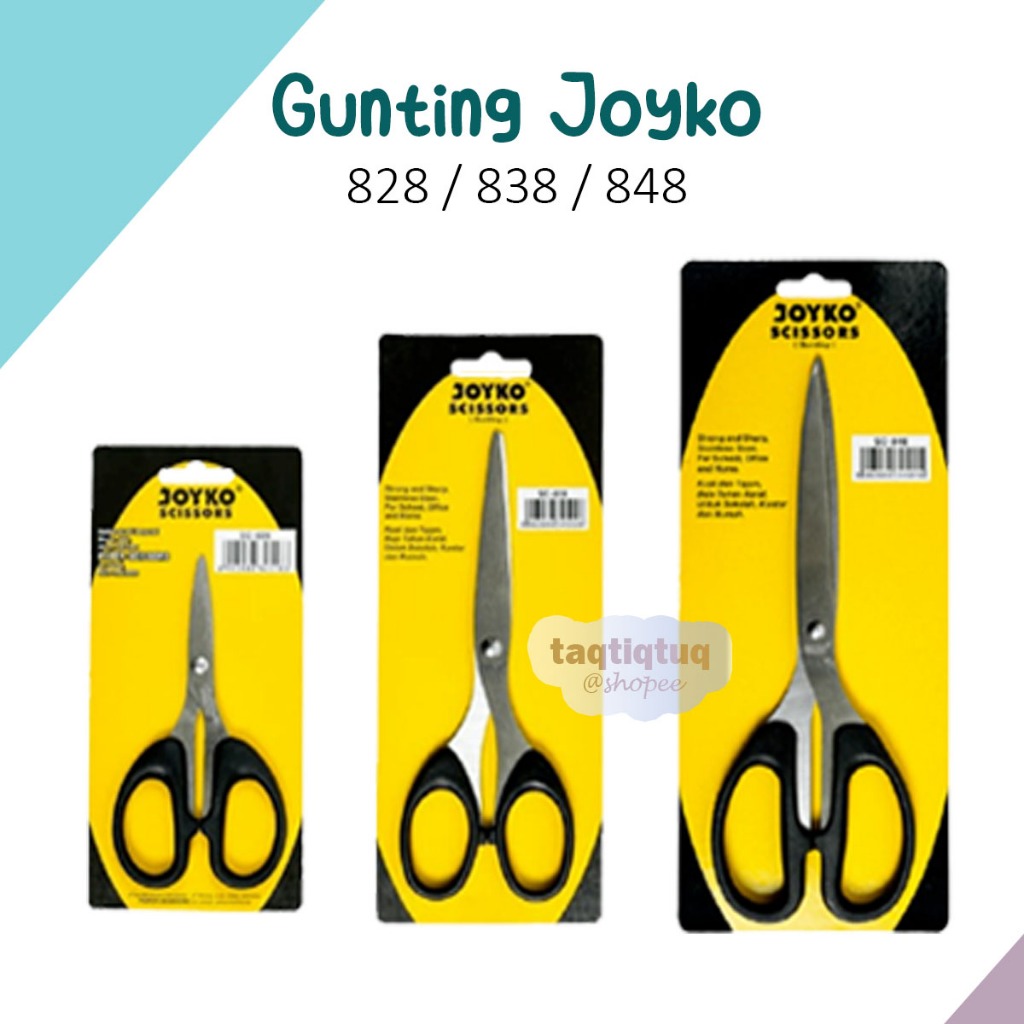 

Joyko Scissor Gunting Joyko SC 828 SC-838 SC848 Gunting Kecil Tanggung Besar Gunting Kertas Stainless