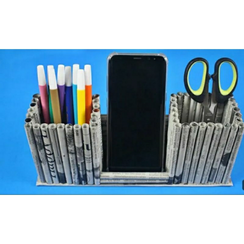 Tempat Pensil Dari Lintingan Kertas/ Kerajinan Dari Kertas Bekas/ Kerajinan Request Model/Daur Ulang