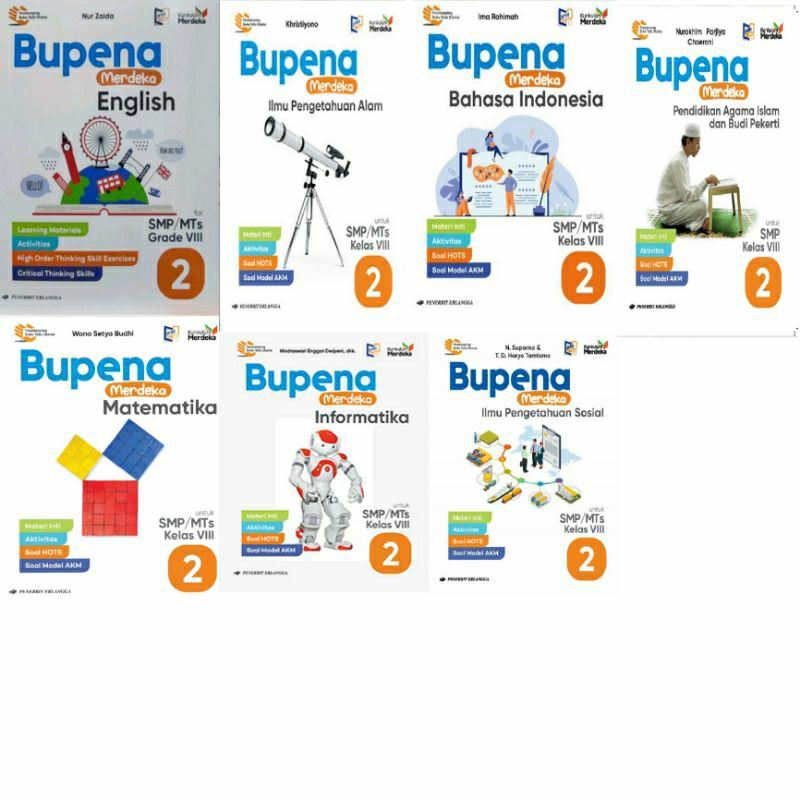 

Kurikulum Merdeka Bupena kelas 2/VIII SMP/Mts Penerbit Erlangga