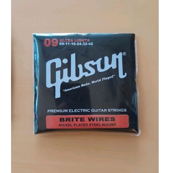 senar gitar lokal gibson 09 akustik acoustic elektrik 1set