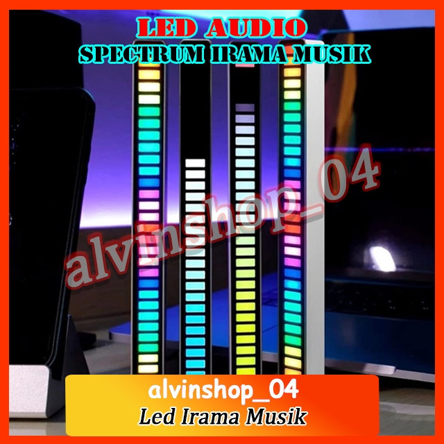 Led Spectrum Audio Bergerak Mengikuti Irama Musik RGB Rhythm Light USB Audio spectrum indicator Bar 
