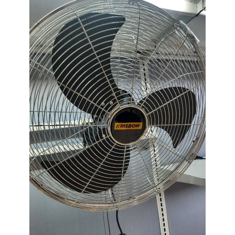 kipas angin besi dinding gantung krisbow industrial wall fan 20inc