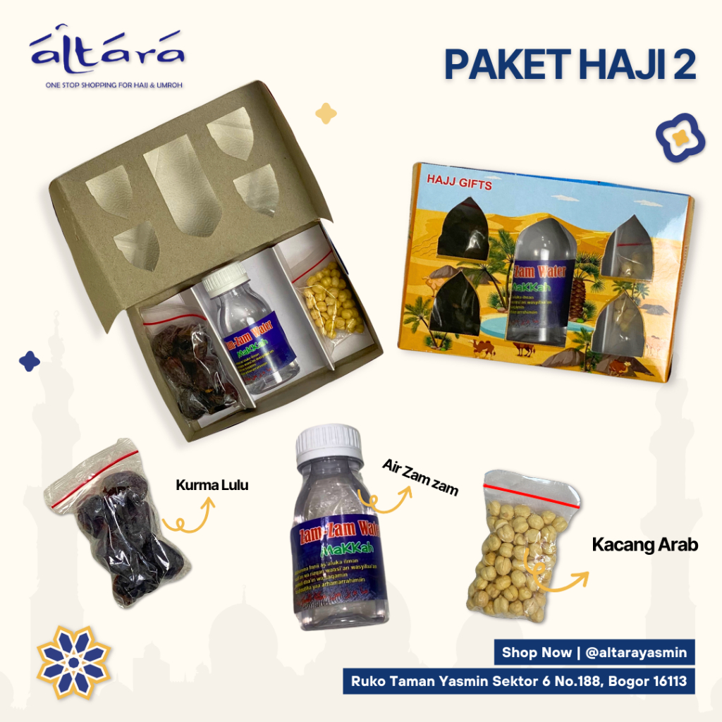 Paket 2 Oleh-Oleh Haji dan Umroh (Isi PAKET KOMPLIT) / Hampers Oleh-Oleh Haji dan Umroh