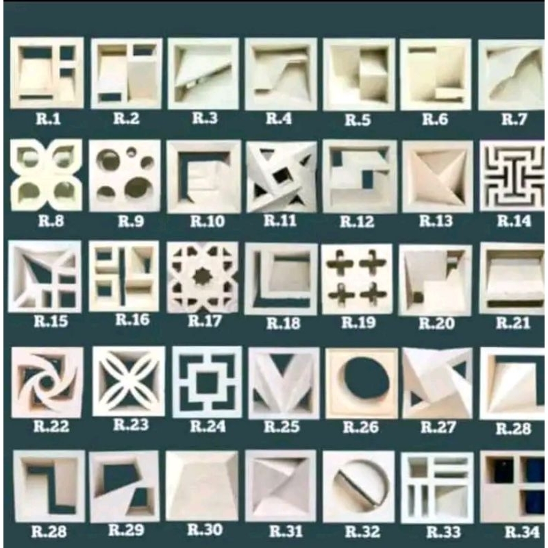 Roster Beton-Roster modern