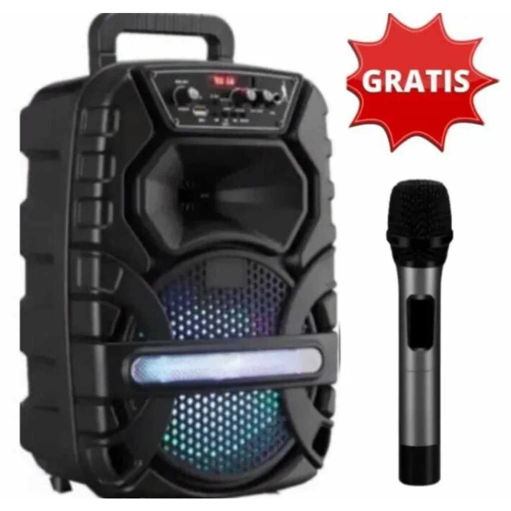 PALING BESAR UKURAN 6.8INC peaker Bluetooth 3381 Speaker Subwoofer aktif Super Basss 6.8inc Subwoofe