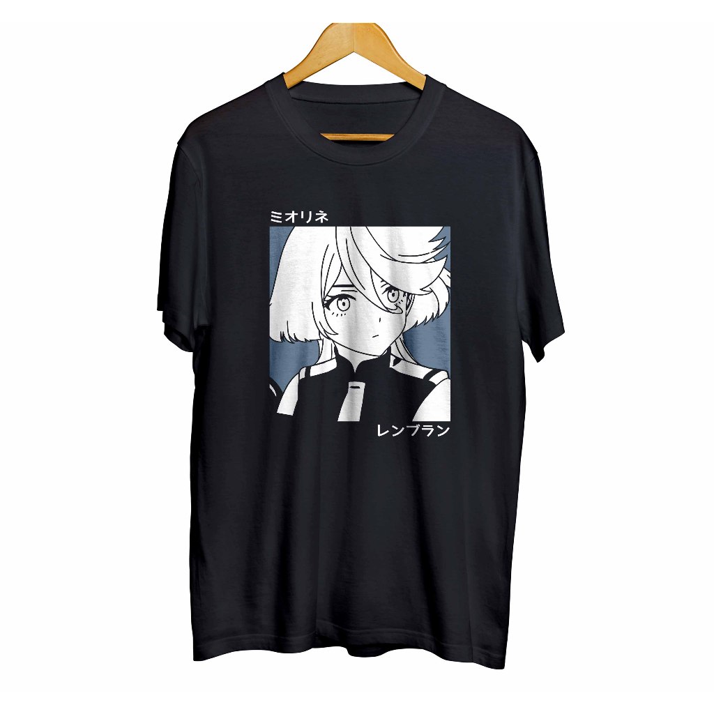 Kaos distro anime MIORINE REMBRAN - MOBILE SUIT GUNDAM material cotton combed 30s