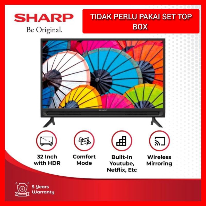 SMART TV 32 INCH SHARP 32DF1I EASY SMART