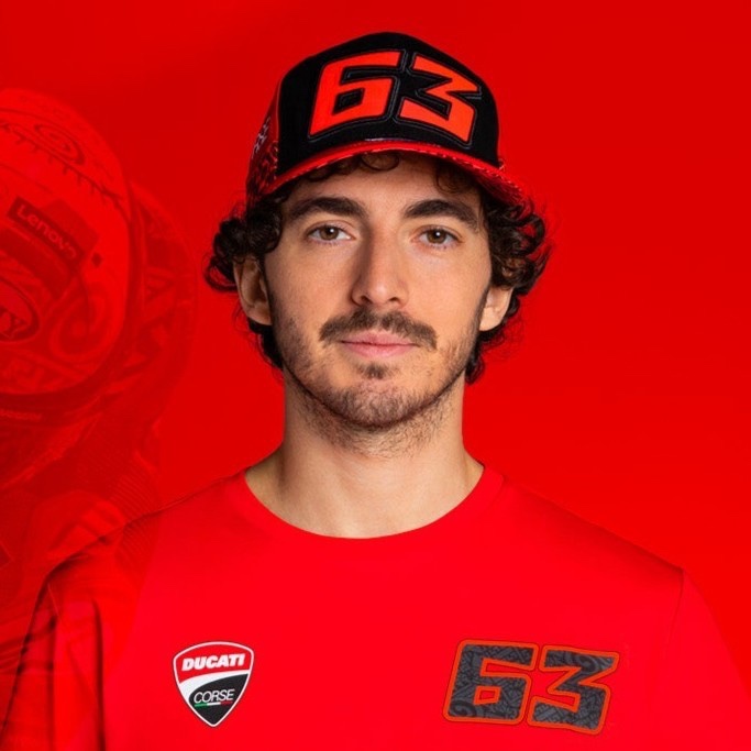 Ducati MotoGP 2023 Francesco Bagnaia Pecco 63 Cap. Topi Unisex Pria Wanita ORIGINAL