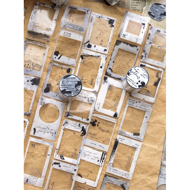 

sample 1loop vintage black white pet tape