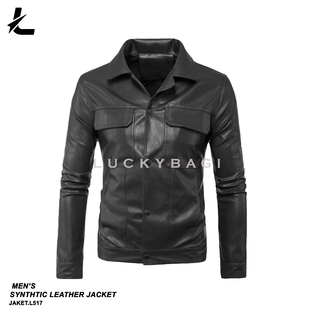 Kemeja Kulit Pria Jaket Kemeja Kulit Jaket Kemeja Kulit Sintetis