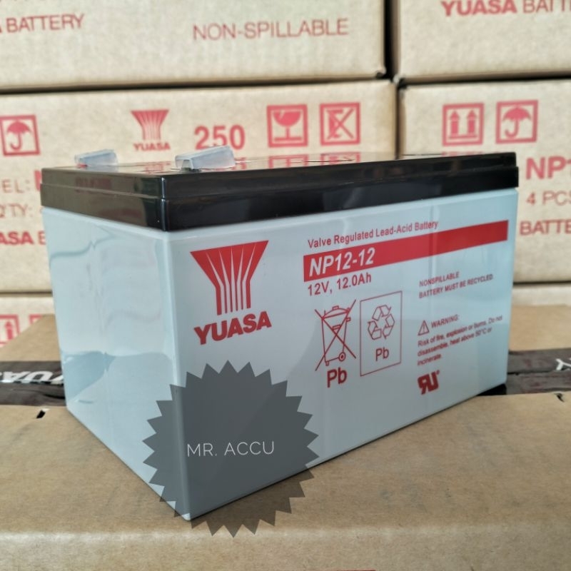 Aki Sepeda Listrik 12V 12AH YUASA NP12-12