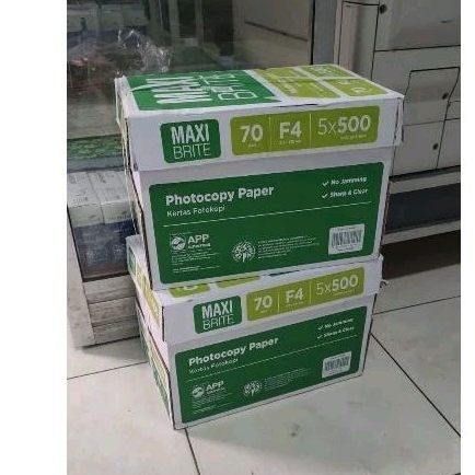 

Kertas hvs Maxi Brite F4 70 gr