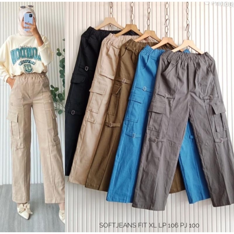CARGO SOFT JEANS LP 106 P 100