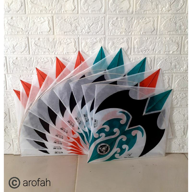 ( Minimal Pembelian 10 PCS LAYANGAN) Layangan Sukhoi Full Apus ZNC Club Malang Asli