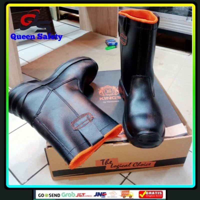 SEPATU SAFETY KINGS HONEYWELL 205X BONUS KAOS KAKI / SEPATU KINGS HONEYWELL BONUS KACAMATA SAFETY / 