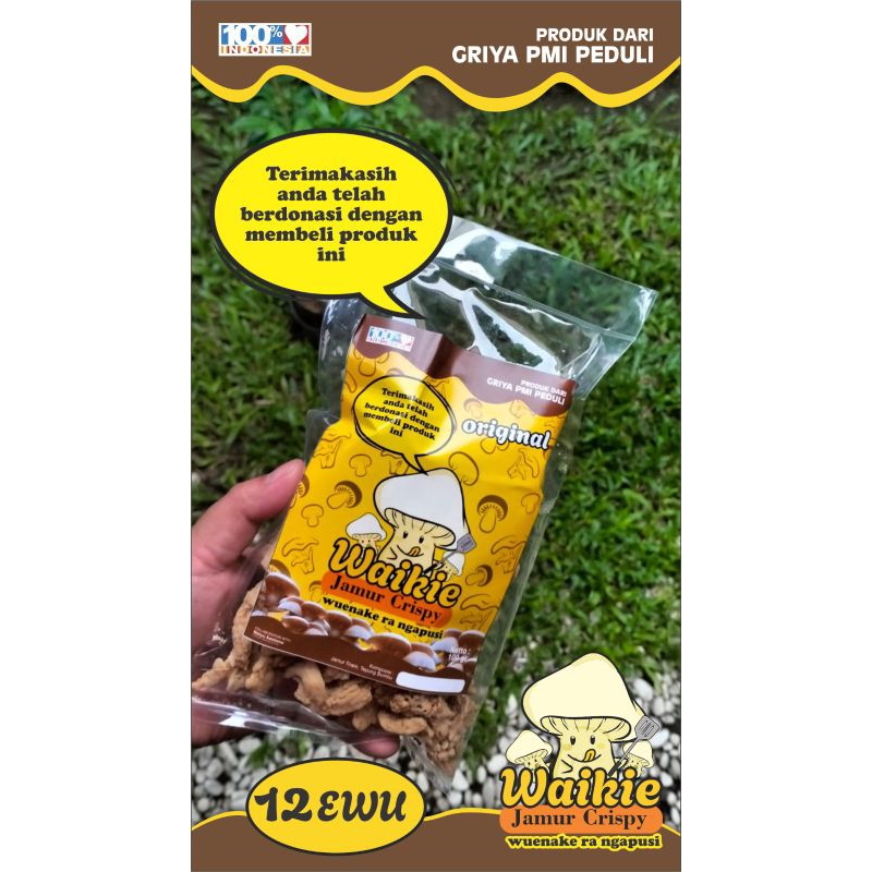 

Keripik Jamur Crispy Snack Jaman Now 1pack 100gram Makanan Ringan Murah Snack Keluarga Ceria