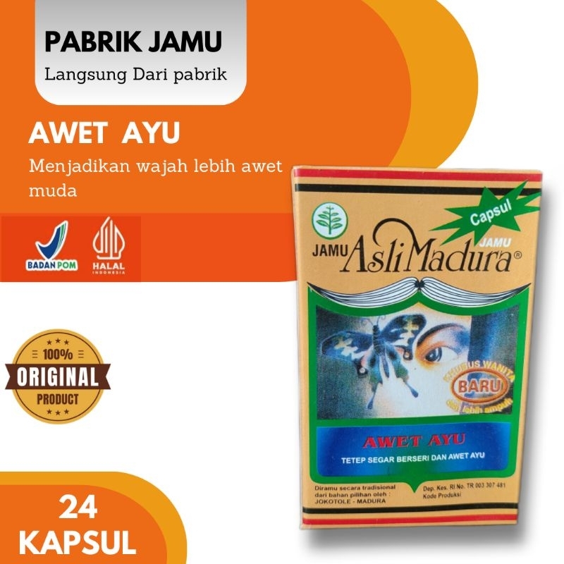 Jamu awet ayu 24 kapsul jamu awet muda jokotole asli madura