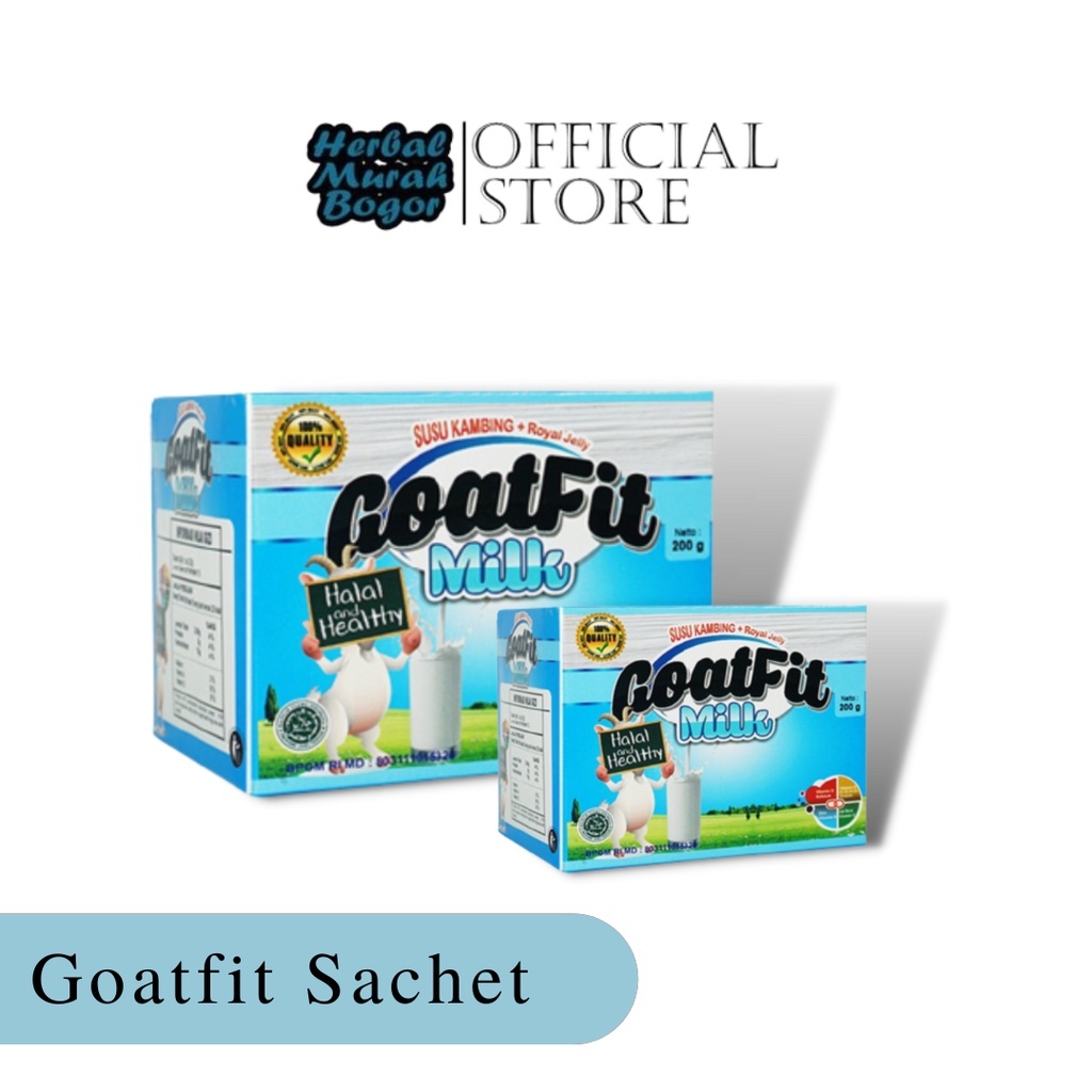 

Susu Kambing Etawa Plus Royal jelly Goatfit Milk Sacshet