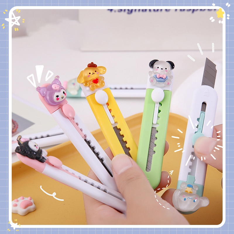 

COD❤️ Pemotong Kertas Kantor Sanrio Kartun Lucu Kreatif Kecil Cute Pemotong Utilitas Portabel Untuk Alat Tulis Impor-cl