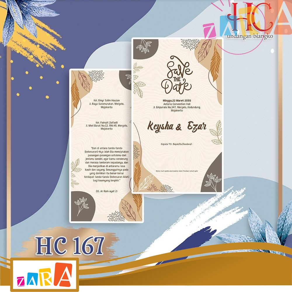 Blangko Undangan HC 167 Harga Murah Grosir