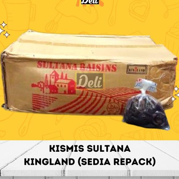 

paling diminati] Kingland Kismis SULTANA 1kg Repack/Kismis Sultana Kingland 1kg Repack
