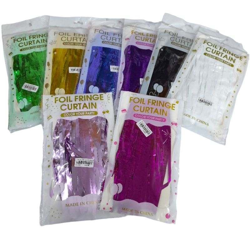 TIRAI FOIL, TIRAI ULANG TAHUN, BACKDROP, RUMBAI ULANG TAHUN